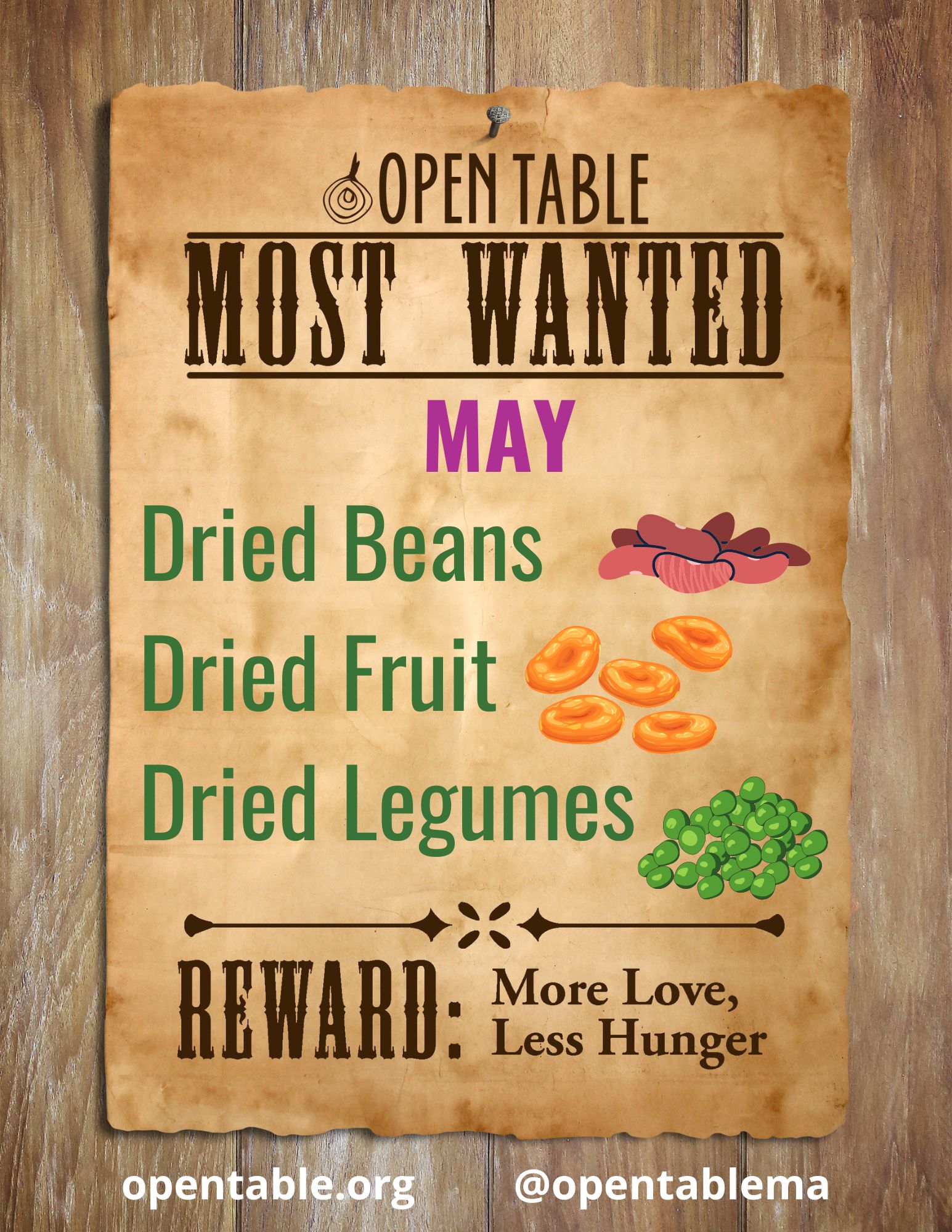 Open Table Most Wanted pantry items May 2024 Dried beans and fruit