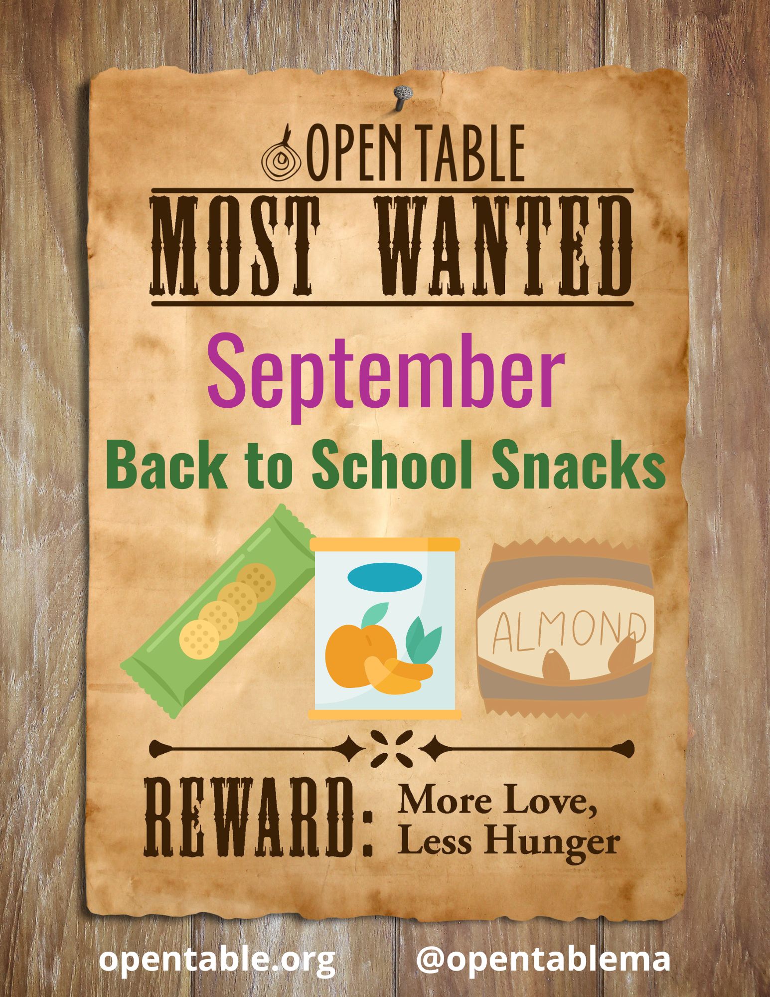 Open Table's most wanted in the pantry for September 2024 - Back to School Snacks