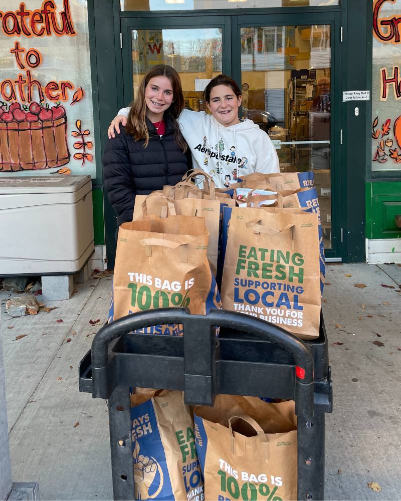 Concord Middle School Food Drive donation